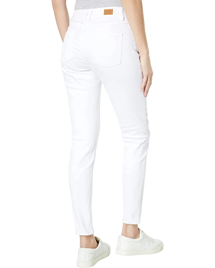 L.L.Bean BeanFlex Skinny Leg Favorite Fit Jeans in White 2 L.L.Bean BeanFlex Skinny Leg Favorite Fit Jeans in White - Image 2