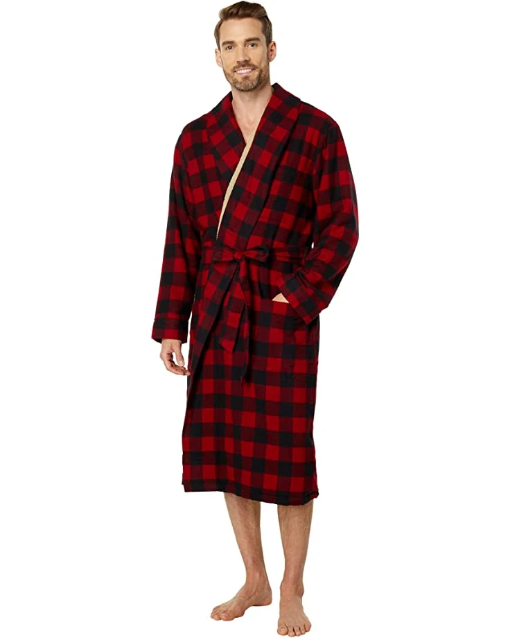 615cvg1SD2L._AC_SR736920_.jpg L.L.Bean Sleepwear Scotch Plaid Flannel Robe Sherpa Lined Regular -L.L.Bean Shop 615cvg1SD2L. AC SR736920