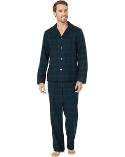 L.L.Bean Sleepwear Scotch Plaid Flannel Pajamas Regular
