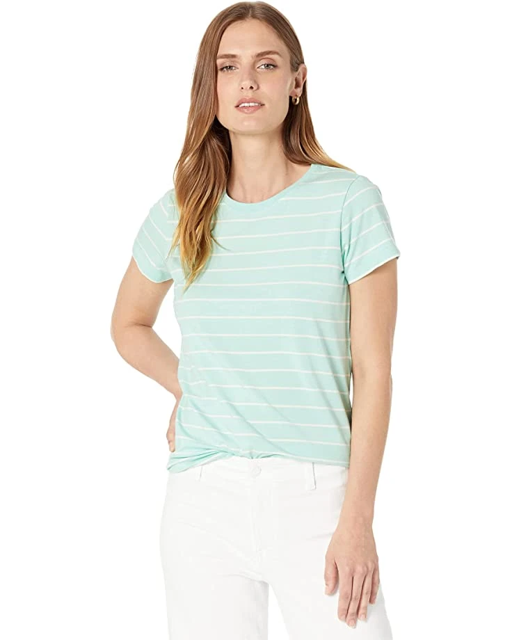 61H06Rv73BL._AC_SR736920_.jpg L.L.Bean Shirts & Tops Soft Stretch Supima Tee Crew Neck Striped Short Sleeve -L.L.Bean Shop 61H06Rv73BL. AC SR736920