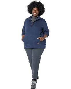 L.L.Bean Hoodies & Sweatshirts Plus Size Quilted Sweatshirt 1/4 Zip Pullover Long Sleeve -L.L.Bean Shop 61KXERt1jL. AC SR736920