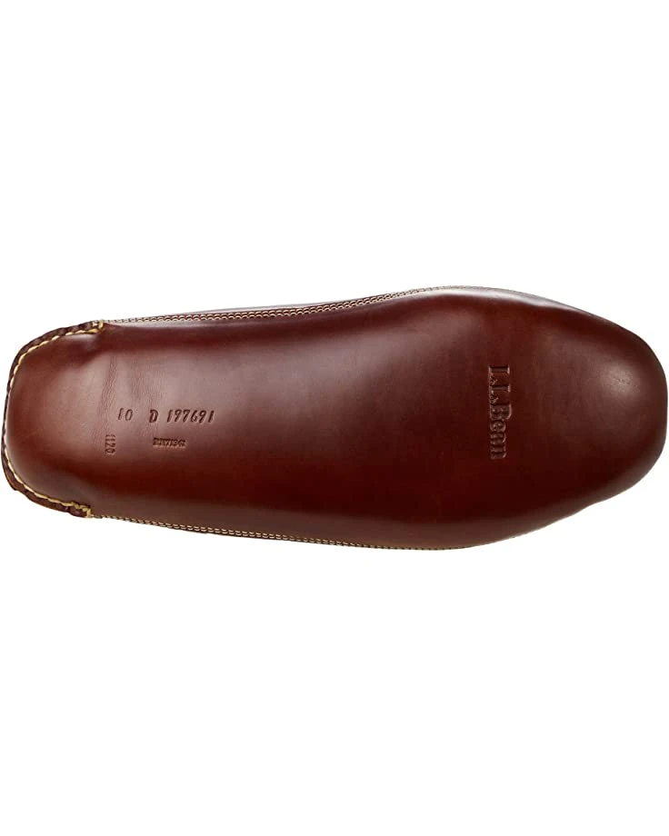 L.L.Bean Leather Double-Sole Slippers Shearling Lined 3 L.L.Bean Leather Double-Sole Slippers Shearling Lined - Image 3