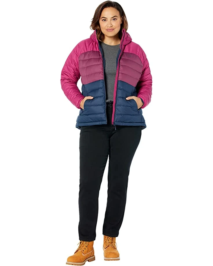 L.L.Bean Coats & Outerwear Plus Size Down Hooded Jacket Color-Block 4 L.L.Bean Coats & Outerwear Plus Size Down Hooded Jacket Color-Block - Image 4