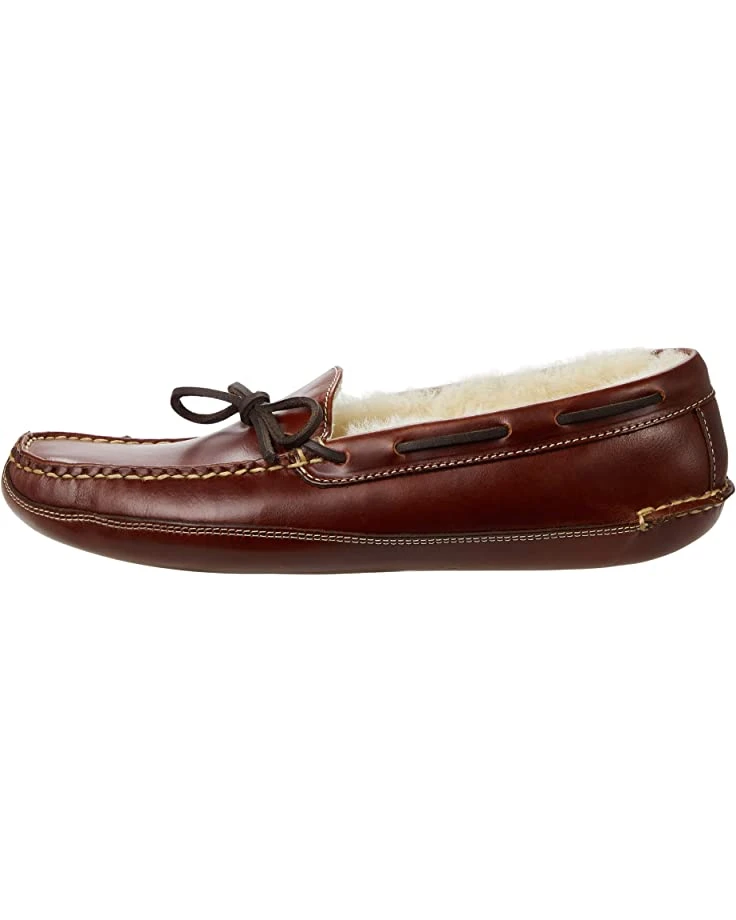 L.L.Bean Leather Double-Sole Slippers Shearling Lined 4 L.L.Bean Leather Double-Sole Slippers Shearling Lined - Image 4