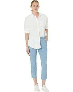 L.L.Bean Lakewashed Chino Pull-On Chambray Pants Ankle 7 L.L.Bean Lakewashed Chino Pull-On Chambray Pants Ankle -L.L.Bean Shop 61o08UsksL. AC SR736920