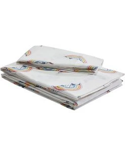 L.L.Bean Bedding Rainbow Mountain Percale Sheet Set Twin