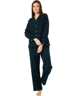 L.L.Bean Sleepwear Scotch Plaid Flannel Pajamas Plaid