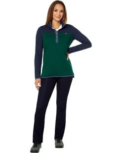 L.L.Bean Hoodies & Sweatshirts Quilted Sweatshirt Mock Neck Tunic Color-Block -L.L.Bean Shop 61tZC 7KkL. AC SR736920