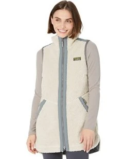 L.L.Bean Coats & Outerwear Petite Bean's Sherpa Fleece Long Vest