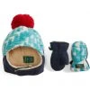 L.L.Bean Gloves Mountain Classic Fleece Hat and Mitten Set Print (Infant/Toddler)