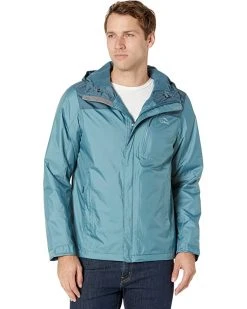 L.L.Bean Coats & Outerwear Trail Model Rain Jacket Fleece-Lined Color-Block