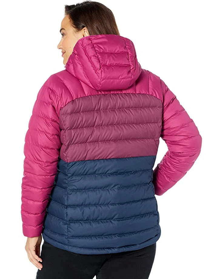 L.L.Bean Coats & Outerwear Plus Size Down Hooded Jacket Color-Block 2 L.L.Bean Coats & Outerwear Plus Size Down Hooded Jacket Color-Block - Image 2
