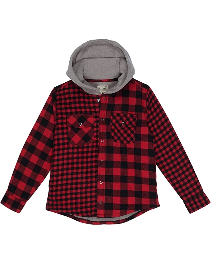 715mFo3rZsL._AC_SR736920_.jpg L.L.Bean Shirts & Tops Fleece Lined Flannel Shirt Hooded Plaid (Little Kids) -L.L.Bean Shop 715mFo3rZsL. AC SR736920