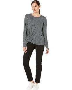 L.L.Bean Shirts & Tops VentureSoft Twist Front Top Long Sleeve -L.L.Bean Shop 716EwKxiOoL. AC SR736920