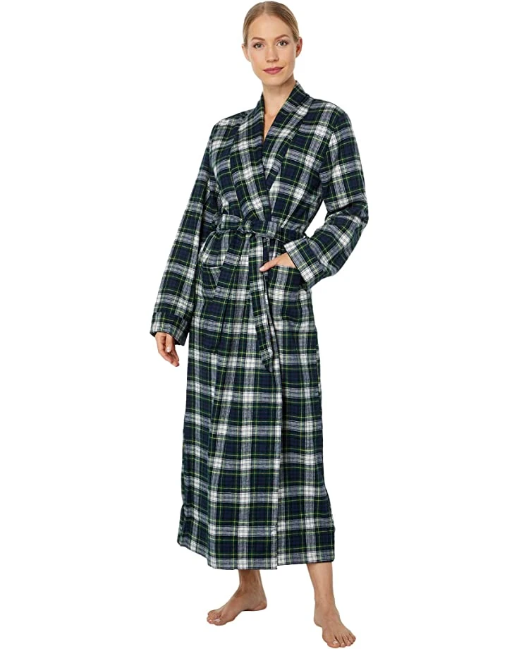 L.L.Bean Sleepwear Scotch Plaid Flannel Robe Unlined Plaid 4 L.L.Bean Sleepwear Scotch Plaid Flannel Robe Unlined Plaid - Image 4