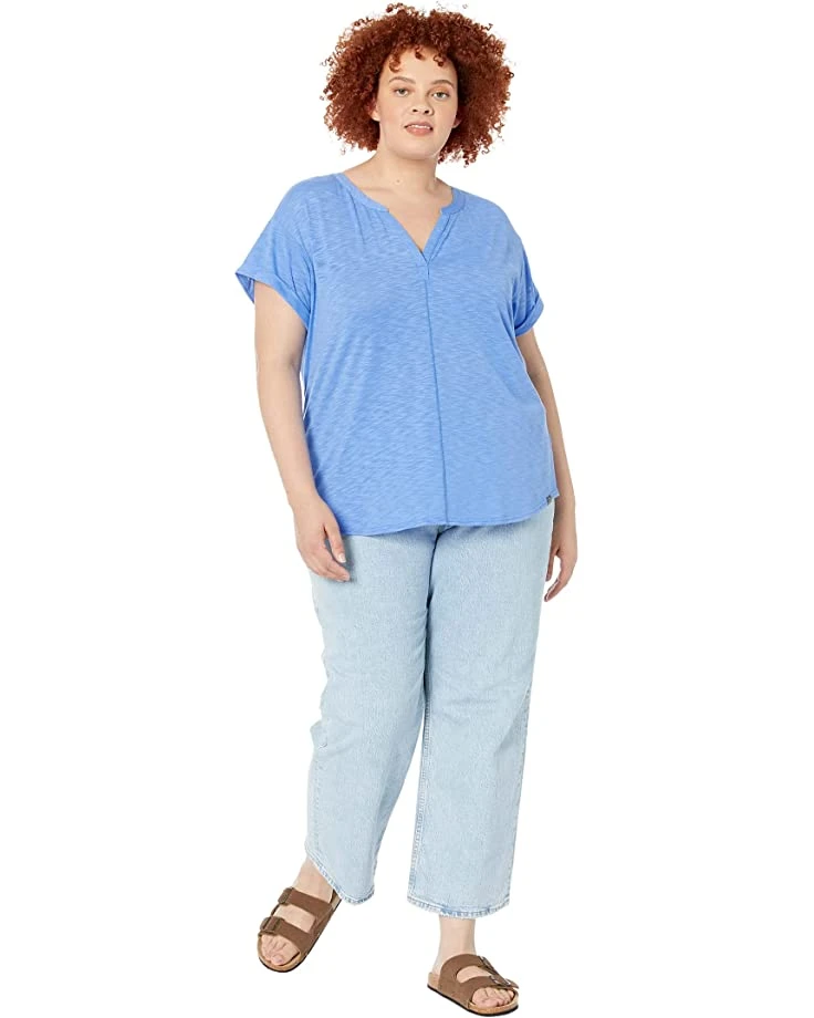 7191EELySSL._AC_SR736920_.jpg L.L.Bean Shirts & Tops Plus Size Streamside Tee Split-Neck Short Sleeve -L.L.Bean Shop 7191EELySSL. AC SR736920