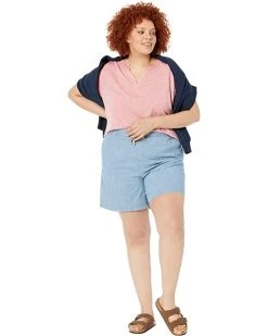 L.L.Bean Plus Size Lakewashed Chambray Dock Shorts -L.L.Bean Shop 719ETSnumDL. AC SR736920