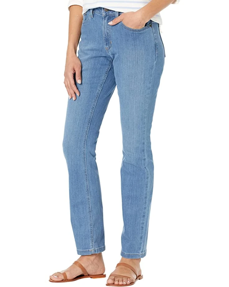 L.L.Bean BeanFlex Straight Leg Favorite Fit Jeans in Light Indigo 1 L.L.Bean BeanFlex Straight Leg Favorite Fit Jeans in Light Indigo