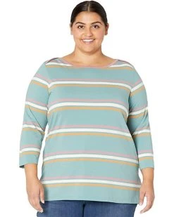 L.L.Bean Shirts & Tops Plus Size Soft Stretch Supima Boatneck 3/4 Sleeve Stripe 5 L.L.Bean Shirts & Tops Plus Size Soft Stretch Supima Boatneck 3/4 Sleeve Stripe -L.L.Bean Shop 71EBSxsObZL. AC SR736920