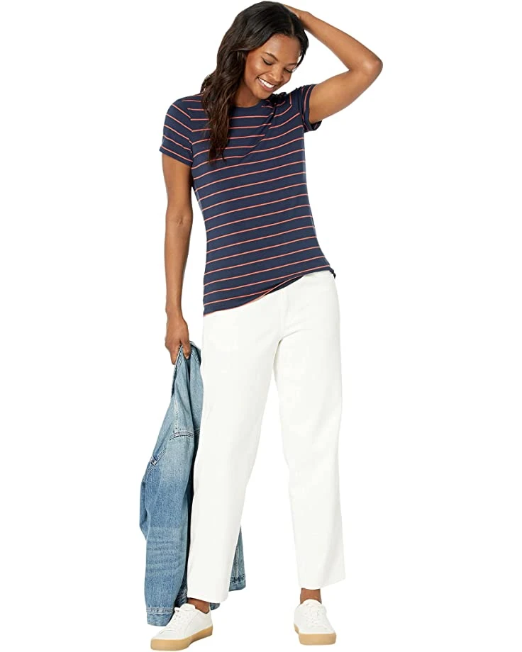 71HX9YZ-a3L._AC_SR736920_.jpg L.L.Bean Shirts & Tops Soft Stretch Supima Tee Crew Neck Striped Short Sleeve -L.L.Bean Shop 71HX9YZ a3L. AC SR736920