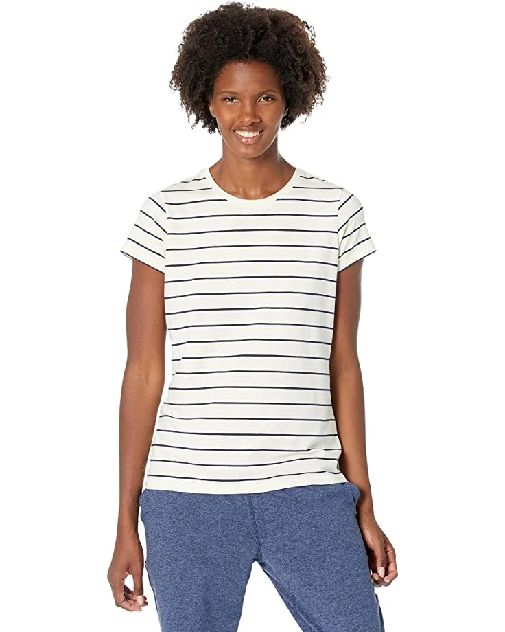 71IYSTf9JpL._AC_SR736920_.jpg L.L.Bean Shirts & Tops Soft Stretch Supima Tee Crew Neck Striped Short Sleeve -L.L.Bean Shop 71IYSTf9JpL. AC SR736920