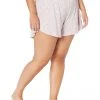 L.L.Bean Sleepwear Plus Size Restore Sleep Shorts Print