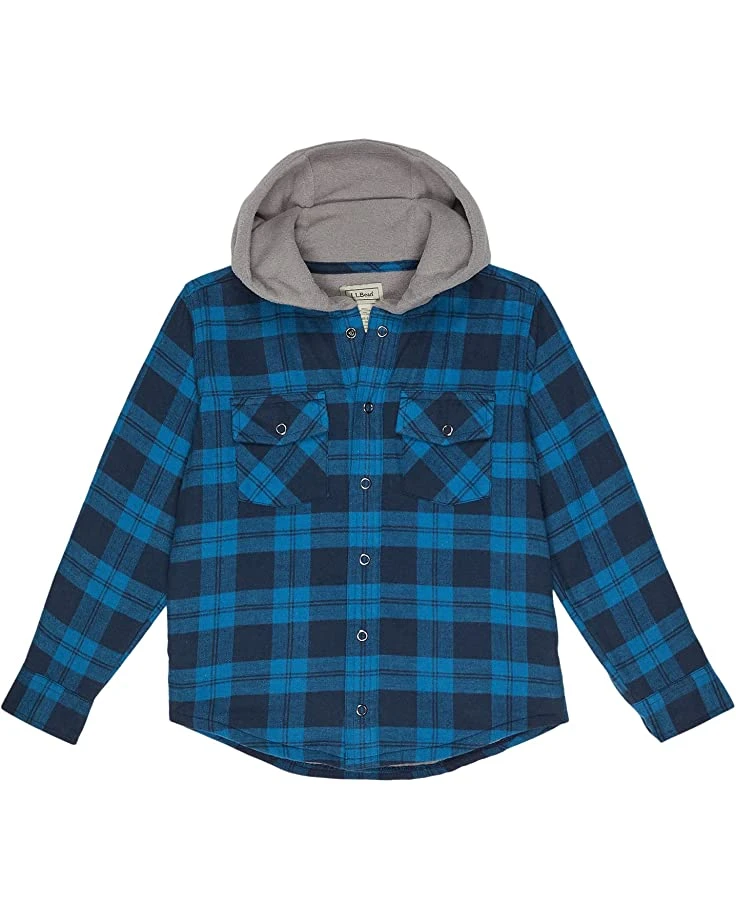 71OsRDl8RvL._AC_SR736920_.jpg L.L.Bean Shirts & Tops Fleece Lined Flannel Shirt Hooded Plaid (Little Kids) -L.L.Bean Shop 71OsRDl8RvL. AC SR736920