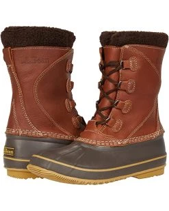 L.L.Bean Boots Snow Boot Tumbled Leather Lace-Up