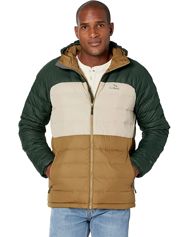 L.L.Bean Coats & Outerwear Down Hooded Jacket Color-Block - Tall 1 L.L.Bean Coats & Outerwear Down Hooded Jacket Color-Block - Tall