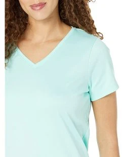 L.L.Bean Shirts & Tops Pima Tops Shaped V-Neck Short Sleeve Tee -L.L.Bean Shop 71UDI83JbQL. AC SR736920