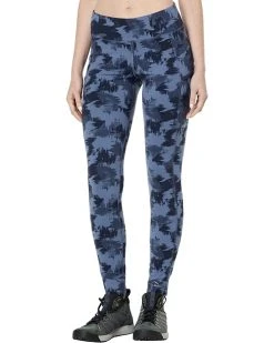 L.L.Bean Pants Boundless Performance Pocket Tights Print