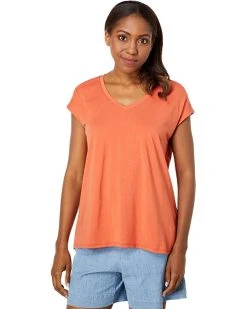 L.L.Bean Shirts & Tops Beyond Soft Short Sleeve V-Neck Tee -L.L.Bean Shop 71WE2qKqVWL. AC SR736920