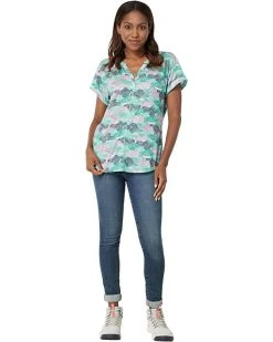 L.L.Bean Sleepwear Streamside Tee Split-Neck Short Sleeve Print 3 L.L.Bean Sleepwear Streamside Tee Split-Neck Short Sleeve Print -L.L.Bean Shop 71WIYStp9WL. AC SR736920