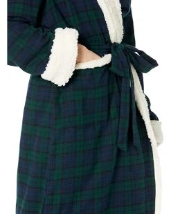 L.L.Bean Sleepwear Scotch Plaid Flannel Sherpa Lined Long Robe -L.L.Bean Shop 71XcYg6tRSL. AC SR736920