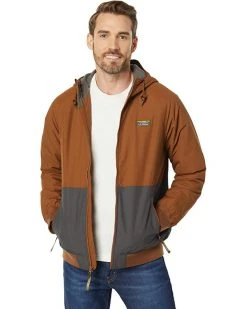 L.L.Bean Coats & Outerwear Insulated Bomber Hoodie Color-Block