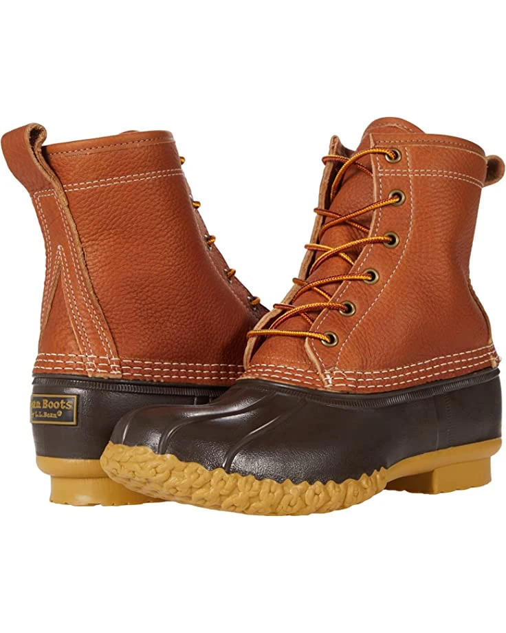 L.L.Bean Boots 8" Tumbled Leather Shearling Lined Bean Boot 1 L.L.Bean Boots 8" Tumbled Leather Shearling Lined Bean Boot