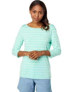 L.L.Bean Shirts & Tops Soft Stretch Supima Boatneck 3/4 Sleeve Stripe -L.L.Bean Shop 71bq6B4cEXL. AC SR736920