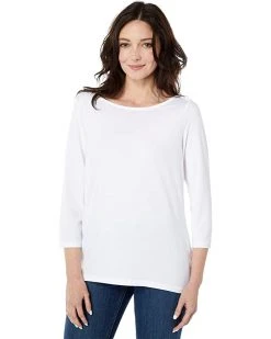 L.L.Bean Shirts & Tops Soft Stretch Supima Boatneck 3/4 Sleeve