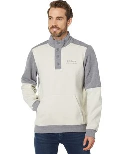L.L.Bean Hoodies & Sweatshirts 1912 Sweatshirt Button Mock Color-Block -L.L.Bean Shop 71gDYOZXSqL. AC SR736920
