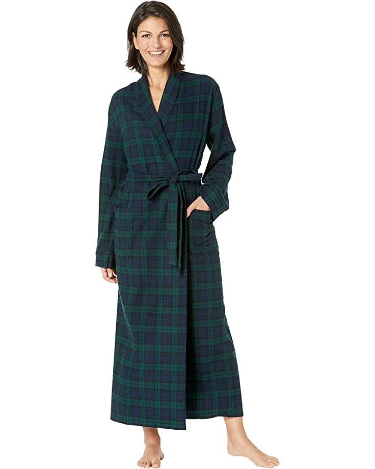 L.L.Bean Sleepwear Scotch Plaid Flannel Robe Unlined Plaid 1 L.L.Bean Sleepwear Scotch Plaid Flannel Robe Unlined Plaid