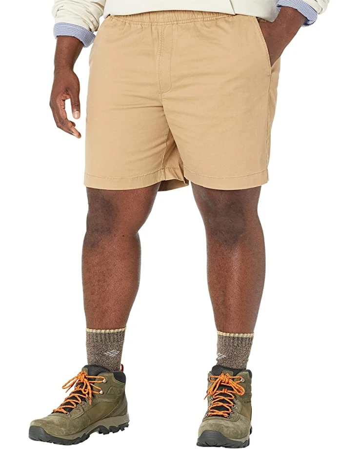 L.L.Bean Lakewashed Stretch Pull-On Khaki Shorts 1 L.L.Bean Lakewashed Stretch Pull-On Khaki Shorts