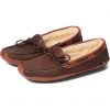 L.L.Bean Slippers Bison Double Sole Slipper Shearling Lined