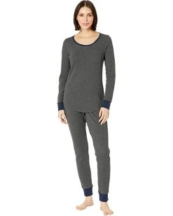 L.L.Bean Sleepwear Mini Waffle Lounge Set