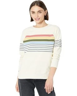 L.L.Bean Hoodies & Sweatshirts Petite 24/7 Sweats Crew Stripe