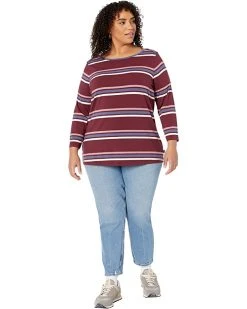 L.L.Bean Shirts & Tops Plus Size Soft Stretch Supima Boatneck 3/4 Sleeve Stripe 3 L.L.Bean Shirts & Tops Plus Size Soft Stretch Supima Boatneck 3/4 Sleeve Stripe -L.L.Bean Shop 71wVnAjqoCL. AC SR736920