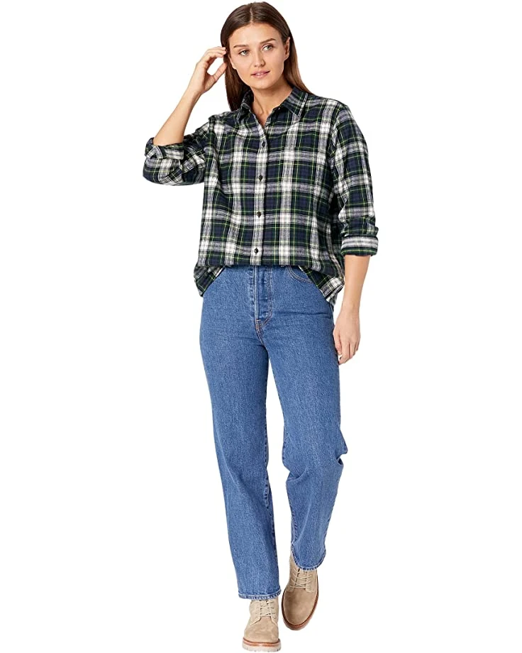81-63SK11qL._AC_SR736920_.jpg L.L.Bean Shirts & Tops Petite Organic Flannel Shirt Plaid -L.L.Bean Shop 81 63SK11qL. AC SR736920
