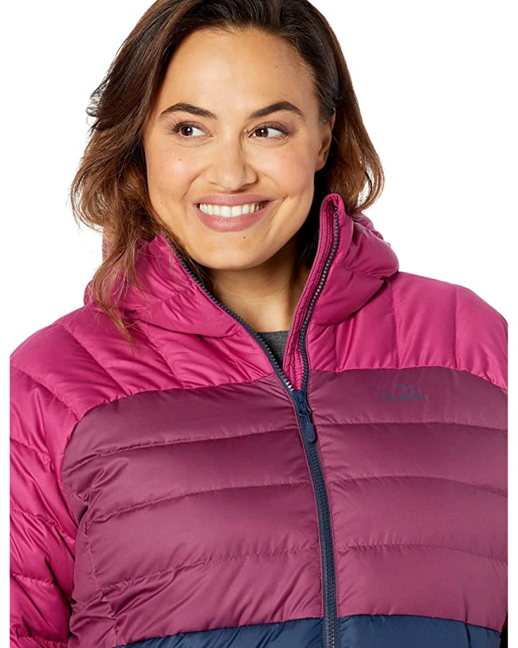 L.L.Bean Coats & Outerwear Plus Size Down Hooded Jacket Color-Block 3 L.L.Bean Coats & Outerwear Plus Size Down Hooded Jacket Color-Block - Image 3