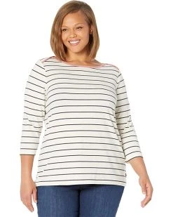 L.L.Bean Shirts & Tops Plus Size Soft Stretch Supima Boatneck 3/4 Sleeve Stripe 4 L.L.Bean Shirts & Tops Plus Size Soft Stretch Supima Boatneck 3/4 Sleeve Stripe -L.L.Bean Shop 816wGNbzENL. AC SR736920