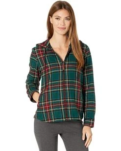 L.L.Bean Hoodies & Sweatshirts Scotch Plaid Flannel Relaxed Fit Hoodie -L.L.Bean Shop 818oIPyscIL. AC SR736920
