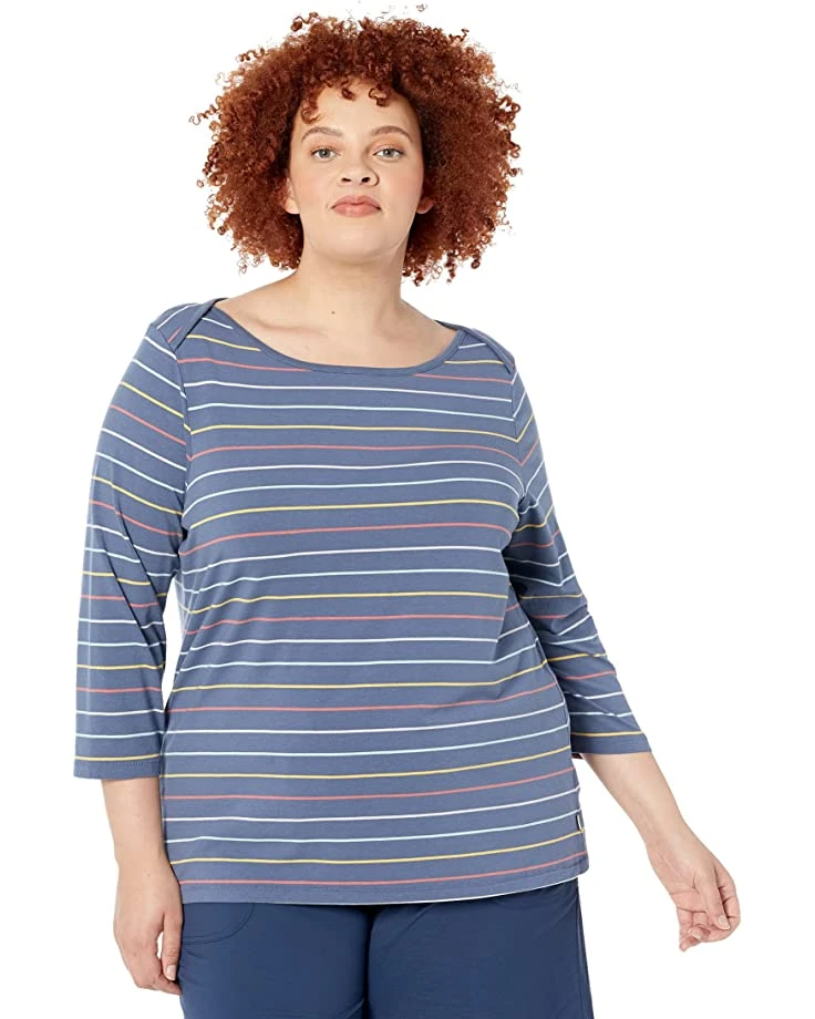 81AoIbujsL._AC_SR736920_.jpg L.L.Bean Shirts & Tops Plus Size Soft Stretch Supima Boatneck 3/4 Sleeve Stripe -L.L.Bean Shop 81AoIbujsL. AC SR736920